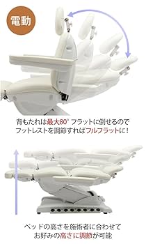 専用 電動フェイシャルベッド（ヒーター付き）First Class ホワイト色 Amazon.co.jp: 電動フェイシャルベッド First Class ホワイト 長